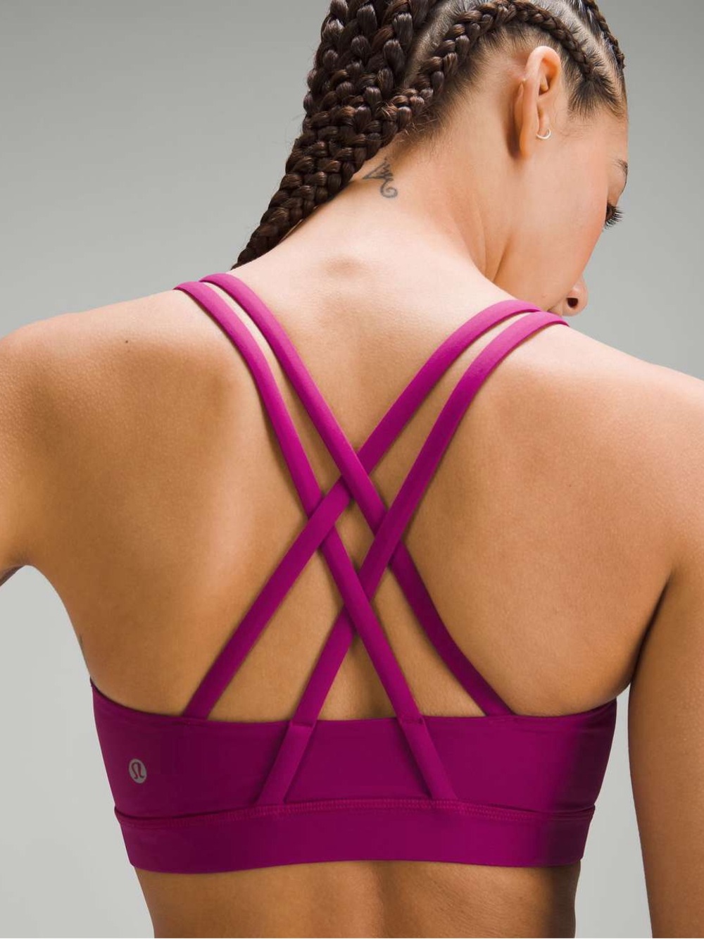 Lululemon Energy Bra *Medium Support, B–D Cups Magenta Purple sz 10